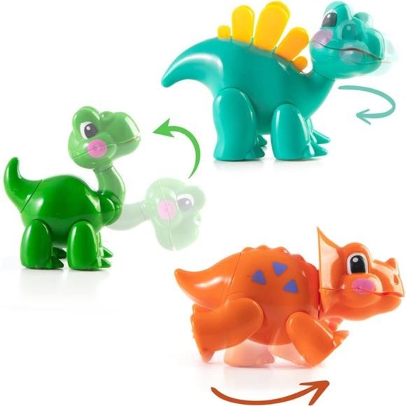 Small Dinosaur Toys for Toddlers 3 Years and Up -Set of Cartoon Dinosaur Figures - Picture 5 of 7